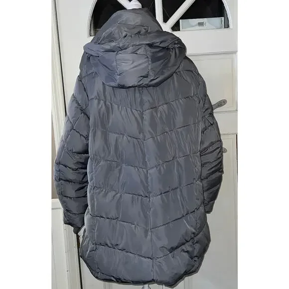 Steve Madden Womens Plus-size Chevron Puffer Jacket Sz 2X, Gently Used - Picture 3 of 10